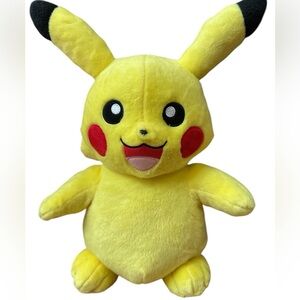 Pokemon Pikachu Talking Build-A-Bear BAB Plush Yellow &‎ Black Pikachu Plushie